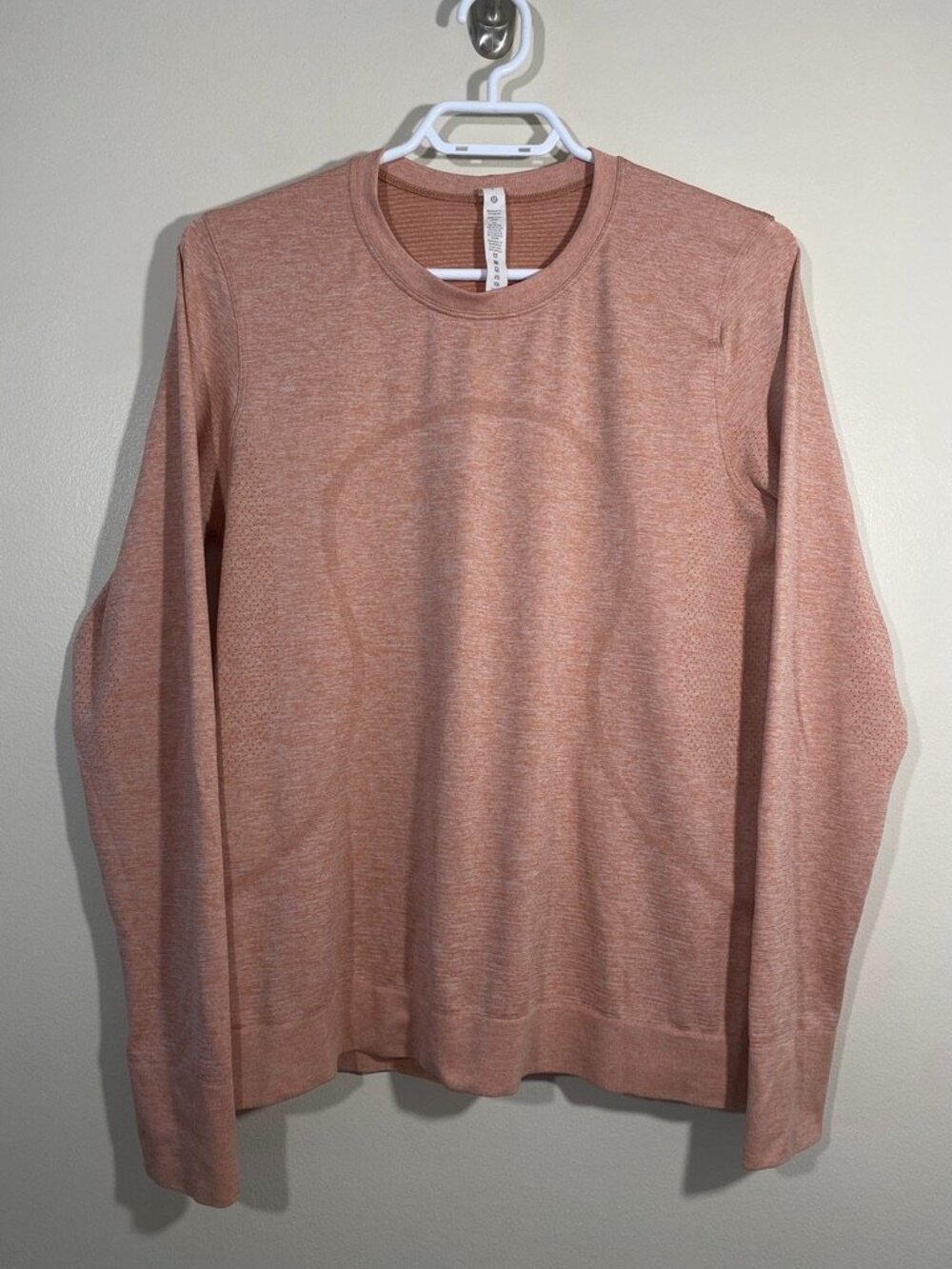 Lululemon Swiftly Relaxed Long Sleeve in heathered peach 🍑
